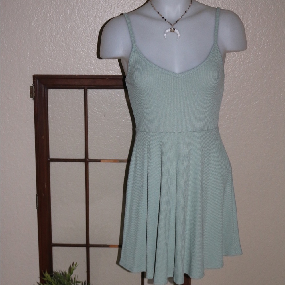 Mint green dress